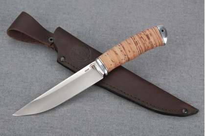 Нож "Финский-2" (N690, дюраль, береста)