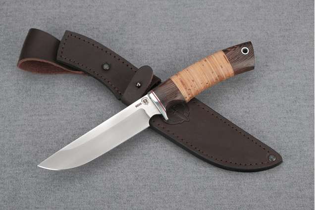 Нож "Варан" (N690, венге, береста)