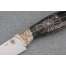 Нож "Финский-2 Паук" (Bohler S390, художественное литье мельхиор, инкрустация серебро, граб, деревянные ножны), фото 5