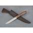 Набор ножей для кухни №7, сталь S390, рукоять стабилизированная карельская береза + подставка под ножи в подарок