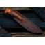 Нож Арсенал, клинок из стали Bohler S390, рукоять стабилизированная карельская береза, формованные ножны-итальянская кожа растительного дубления