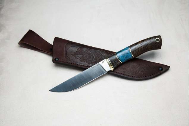 Нож Финский, сталь М390, рукоять венге, стабилизированная карельская береза