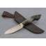 Нож "Лань" (М390, стабилизированная карельская береза, граб, инкрустация серебром, мозаичный пин), фото 2