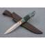Нож "Перо", сталь М390, рукоять стабилизированная карельская береза, граб, резьба