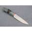 Нож "Рысь-2" ( М390, стабилизированная карельская береза, граб, резьба, мозаичный пин), фото 3