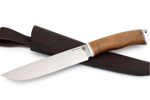 Нож "Турист", сталь М390, рукоять дюраль, текстолит