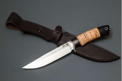 Нож "Коршун" (кованая 95Х18, граб, береста)