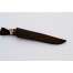 Нож Охотник, сталь булат, художественное литье, стабилизированная карельская береза, резьба, инкрустация