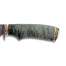 Нож Рыбак, сталь булат, художественное литье мельхиор, рукоять стабилизированная карельская береза