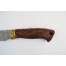 Нож "Рысь" (Булат, художественное литье латунь, бубинга, резная рукоять), фото 7