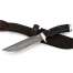 Нож Таежный-2, сталь булат, художественное литье мельхиор, рукоять граб, резной, инкрустация