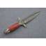 Нож Гладиатор-2, сталь булат, стабилизированная карельская береза, художественное литье мельхиор