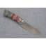 Нож "Лань" (Булат, стабилизированная карельская береза, резьба, инкрустация камень), фото 3