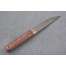 Нож Якутский-3, сталь булат, рукоять стабилизированная карельская береза, латунь