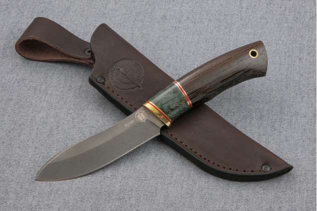 Нож "Лань" (Булат, стабилизированная карельская береза, венге)