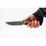 Нож "Рысь" (Булат, стабилизированная карельская береза, венге, резная рукоять, мозаичный пин), фото 2