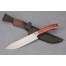 Набор ножей для кухни №6, сталь Elmax, рукоять стабилизированная карельская береза + подставка под ножи в подарок