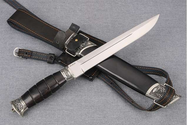 Нож "Пластунский" (Elmax, деревянные ножны, граб)