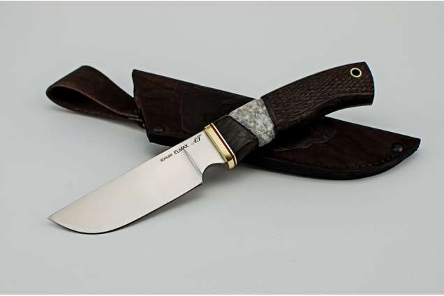 Нож "Бизон" (ELMAX, венге, резная рукоять, полимер)