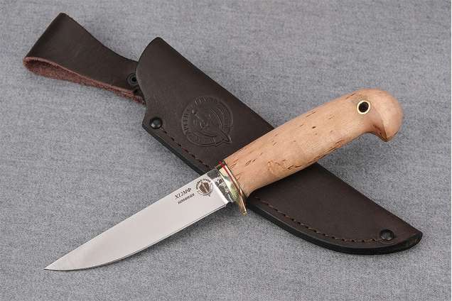 Нож "Грибник-2" (Х12МФ, карельская береза)