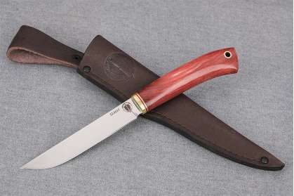 Нож "Шеф-повар-1", сталь Elmax, рукоять стабилизированная карельская береза