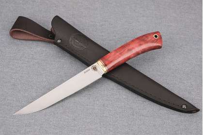 Нож "Шеф-повар-2" (Elmax, стабилизированная карельская береза)