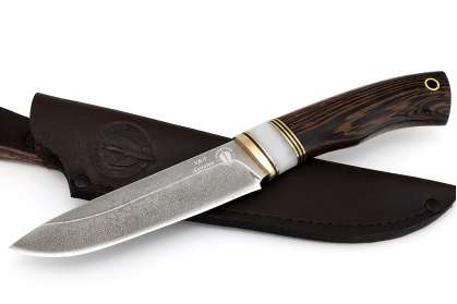 Нож "Арсенал" (Алмазная сталь ХВ-5, искусственный камень, венге)