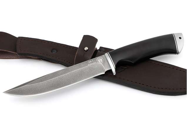 Нож "Коршун" ( Алмазная сталь ХВ-5, дюраль, граб)