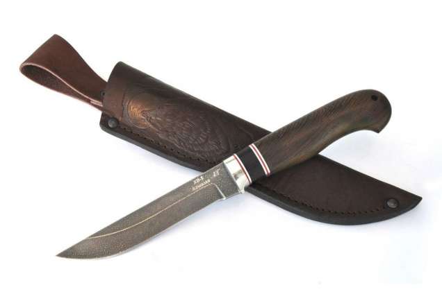 Нож "Ласка" (Алмазная сталь ХВ-5, премиум, венге "кобра")