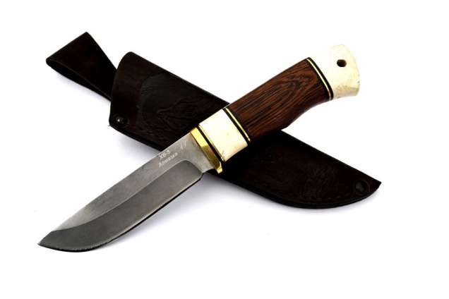 Нож "Лиса" (Алмазная сталь ХВ-5, рог лося, венге)