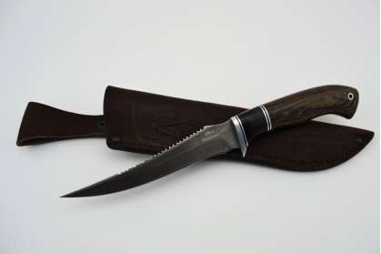 Нож "Рыбак-2" (Алмазная сталь ХВ-5, премиум венге)