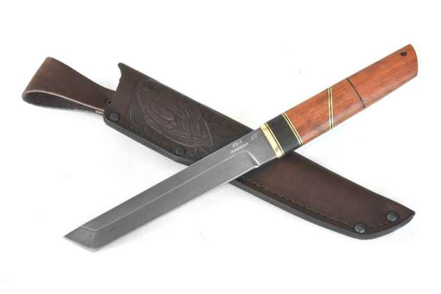 Нож "Танто" (Алмазная сталь ХВ-5, премиум, бубинга)