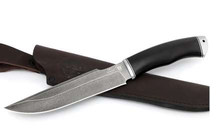Нож "Таежный" (Алмазная сталь ХВ-5, дюраль, граб)