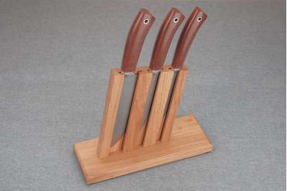 Набор ножей для кухни №8 (Bohler К340, текстолит) + подставка под ножи в подарок
