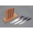 Набор ножей для кухни №9 (Bohler К340, граб, цельнометаллические) + подставка под ножи в подарок, фото 2