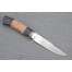 Нож "Коршун", сталь Bohler К340, рукоять стабилизированная карельская береза, береста