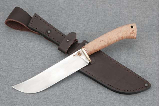 Нож "Пчак", сталь Bohler К340, рукоять карельская береза