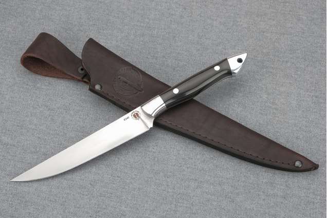 Нож "Шеф-повар-2" (Bohler К340, дюраль, граб, цельнометаллический)