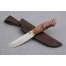Нож "Арсенал", сталь S390, рукоять стабилизированная карельская береза, коричневая