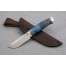 Нож "Бобр", сталь S390, дюраль, рукоять стабилизированная карельская береза