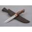 Нож "Ласка", сталь S390, рукоять стабилизированный зуб мамонта, стабилизированная карельская береза