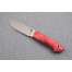 Нож "Лиса", сталь S390, рукоять стабилизированная карельская береза красная