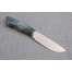 Нож "Лиса", сталь S390, рукоять стабилизированная карельская береза