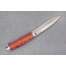 Нож "Перо", сталь S390, дюраль, рукоять стабилизированная карельская береза