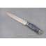 Нож "Пластунский" (S390, стабилизированная карельская береза синяя, деревянные ножны), фото 3