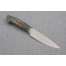 Нож "Рысь-2", сталь S390, рукоять стабилизированная карельская береза