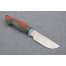 Нож Бизон, клинок из стали Bohler S390, рукоять стабилизированная карельская береза, резьба