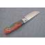 Нож "Бизон" (S390, стабилизированная карельская береза, резьба), фото 5