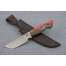 Нож "Бизон" (S390, стабилизированная карельская береза, резьба), фото 2