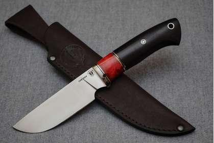 Нож Бизон, клинок из стали Crucible CPM S90V, рукоять премиум граб